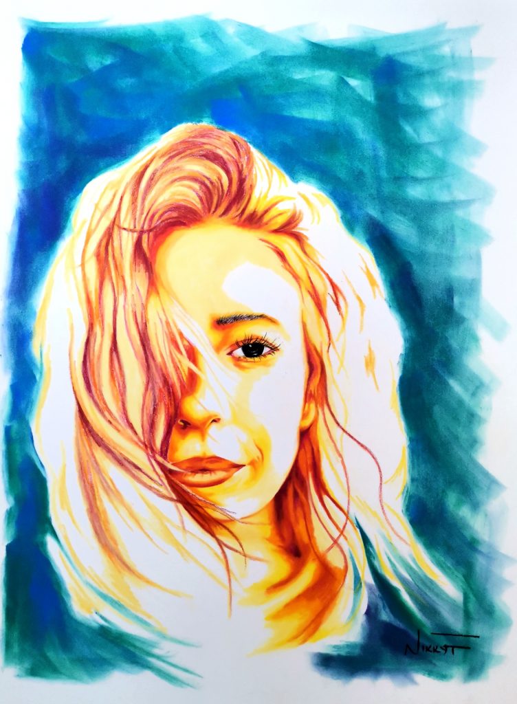 Seeing Red (7) Pastels 40 x 30cm £144 (Limited Prints Available)