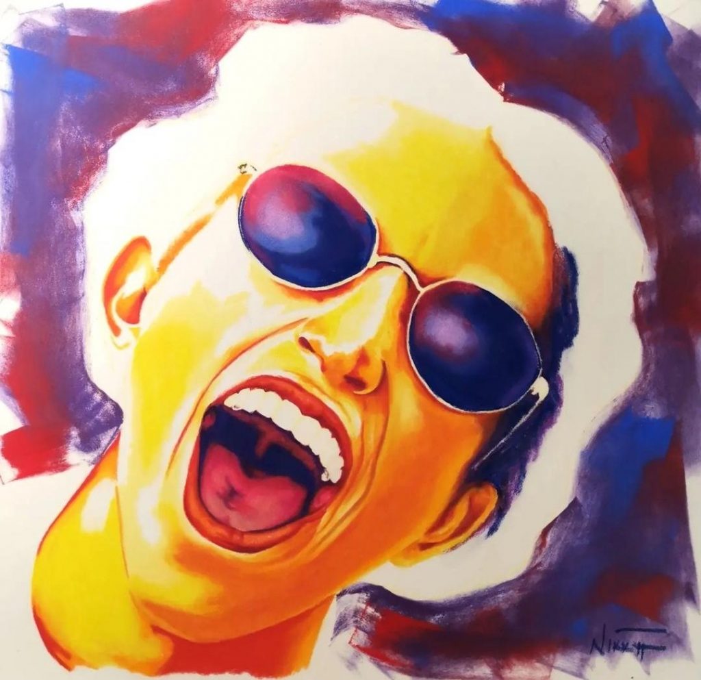 Seeing Red (4) Med: Soft Pastels Dim: 23.5 x 25cm Price: £70 (Limited Prints Available)