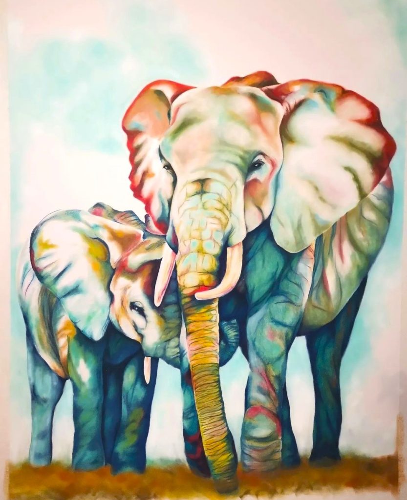 Matriarch Med: Pastels Dim: 50 x 70 cm Price: £630