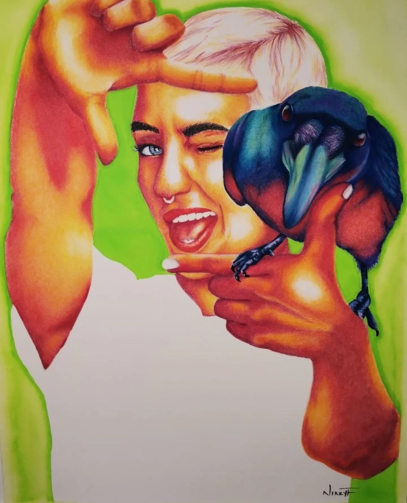 Mischief Makers 1 Med: Pastel Dim: 40cm x 30cm Price: £220